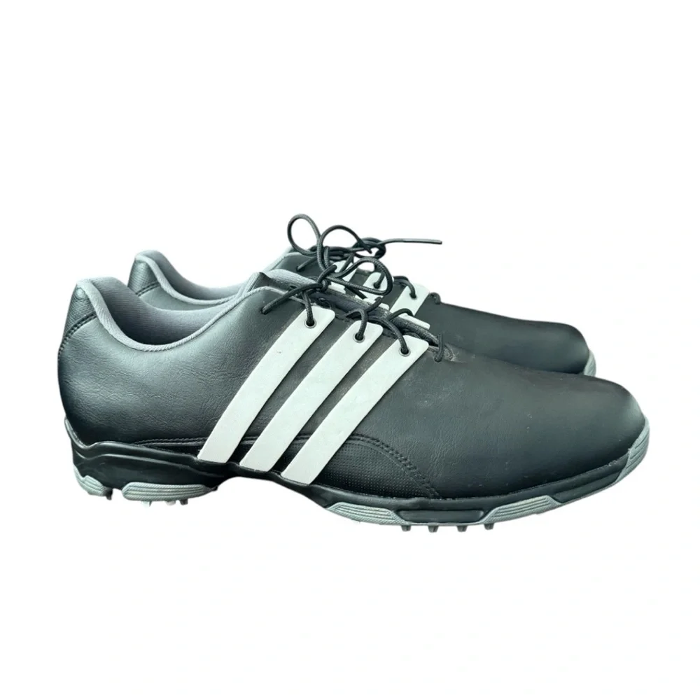 Adidas Golf Men’s Shoes Size 11.5 Pure TRX Black White Microfiber Leather F33315